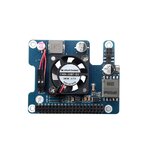 Power Over Ethernet HAT (F) For Raspberry Pi 5, High Power, Onboard Cooling Fan, With Metal Heatsink, Supports 802.3af/at network standard (แท้จาก Waveshare)