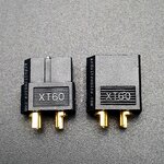 ขั้วต่อแบตเตอรี่ XT60 ปลั๊ก RC ตัวผู้-ตัวเมีย(ขายเป็นคู่), XT60 Male Female Bullet Connector Plug สีดำ