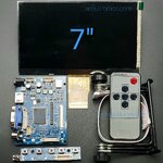 7 inch HD Desktop Display for Raspberry Pi + Rack (Version 2)