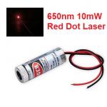 Adjustable Laser Tube 650nm 10mW - Dot Laser (แสงตกบนฉากเป็นจุดปรับความหนาได้)