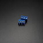 Screw Terminal Block 3 Pin Connector 5mm Pitch คอนเน็คเตอร์แบบสกรูหมุน 3 ขา สีน้ำเงิน ระยะห่างระหว่างขา 5 มม. (จำนวน 1 ชิ้น)