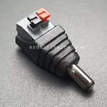 DC Power Connector DC Jack หัวแจ็ค ตัวผู้ Male Adapter Jack Plug 5.5 x2.1 mm ขนาดพอดีกับหัว Jack Arduino ไม่ต้องบัดกรี