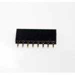 [Black] 1X8 Pin Single Row Female Header 2.54mm Pitch Straight Pin Square (จำนวน 1 ชิ้น)