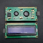 1602 Module 16x2 LCD Display + I2C Interface (Blue Backlight) V 1.4 Build in I2C
