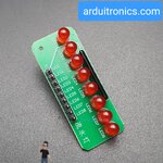 บอร์ดทดลอง LED 8 ดวง สำหรับ Arduino