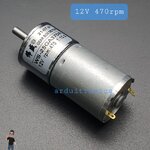 DC Motor Model 25GA370R มอเตอร์เกียร์ แกนกลาง รุ่น25 DC 12V:470RPM 25GA370R-12V-470