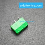 Screw Terminal Block 3 Pin Connector 5mm Pitch (Green) คอนเน็คเตอร์แบบสกรูหมุน 3 ขา สีเขียว ระยะห่างระหว่างขา 5 มม. (จำนวน 1 ชิ้น)