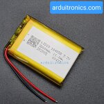 3.7V 3000mAh Lithium Battery Rechargeable Polymer (LiPo) ถ่านชาร์จ Li-ion 3.7V ความจุ 3000mAh 104058