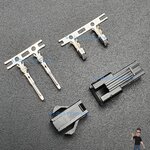 2.54mm 2 Pin Black Plastic Male Female JST-SM Housing Crimp Terminal Connector