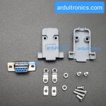 RS232 9 Pin Com Port DB9 DIY Adapter Head Female พร้อมกรอบครอบหัว (ชุดหัวประกอบ DB9 ตัวเมีย)