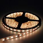 ไฟเส้น LED 5050 12V กันน้ำ สีวอมไวท์ Warm White 5เมตร 60 LED/meter