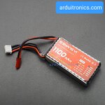 Rechargeable Lithium Battery 1100mAh 3S 11.1V 25C (หัวสายไฟแบบ JST)