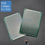 Through Hole Universal Prototyping PCB Board 5x7 cm (แผ่น PCB ไข่ปลา 2 หน้า)