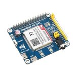 SIM7600E LTE Cat-1 HAT for Raspberry Pi, 3G / 2G / GNSS as well, for Southeast Asia, West Asia, Europe, Africa (Waveshare)