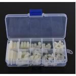 M3 Nylon Hex Spacers / Screw / Nut Stand-off (White) 120 ชิ้น