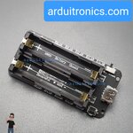 โมดูลชาร์จแบตเตอรี่ 18650 แบบ 2 ก้อน พร้อมช่องจ่ายไฟ USB Battery Shield V3 สำหรับ Raspberry Pi WEMOS Arduino ESP8266