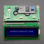 1602 Module 16x2 LCD Display + I2C Interface (Blue Backlight)
