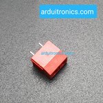 Screw Terminal Block 2 Pin Connector 5mm Pitch (Red) คอนเน็คเตอร์แบบสกรูหมุน 2 ขา สีแดง ระยะห่างระหว่างขา 5 มม. (จำนวน 1 ชิ้น)