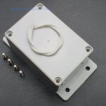 กล่องพลาสติกอเนกประสงค์กันน้ำ ขนาด 100 x 68 x 50mm สีขาว-เทา