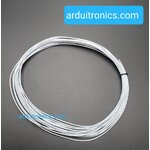 สายไฟอ่อนใส้เต็ม 24AWG UL1007 ความยาว 10 เมตร (สีขาว)