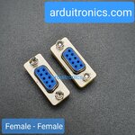 RS232 9 Pin Com Port DB9 Adapter Head Female to Female (DB9 เฉพาะหัว ตัวเมีย - ตัวเมีย) จำนวน 1 หัว