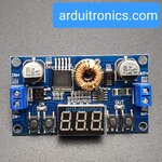 โมดูลแปลงไฟ Step Down 5-36V เป็น 1-32V กระแสสูงสุด 5A ควบคุมด้วยระบบดิจิตอลพร้อมไฟ LED แสดงค่าแรงดันไฟฟ้า