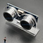 Arduino Mounting Bracket for Ultrasonic Module (HC-SR04) - Transparent