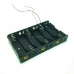 Battery Box รางถ่าน 6 ก้อน AA 9V สำหรับ Arduino ไม่มีฝา