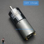 DC Motor Model 25GA370R มอเตอร์เกียร์ แกนกลาง รุ่น25 DC 12V:15RPM 25GA370R-12V-15