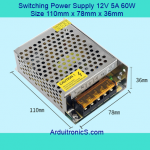 Switching Power Supply 12V 5A 60W