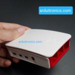 Raspberry Pi 4B Case (White & Red Color) สีขาวแดง มีโลโก้ Pi