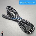 สายไฟ AC อย่างดี 2x18AWG ยาว 2เมตร