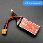Rechargeable Lithium Battery 1100mAh 3S 11.1V 25C (หัวสายไฟแบบ XT60)