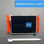 จอแสดงผล TFT LCD ขนาด 2.8" Color module 320x240 แบบสัมผัสพร้อมช่องเสียบ SD Card Driver ILI9341 For Arduino + Free Stylus Pen
