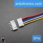 สาย XH2.54 Male Head 5P with Wire + Straight Pin Terminal