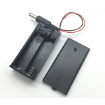 Battery Box รางถ่าน 2 ก้อน AA 3V (ก้อนละ 1.5V) 1 ด้าน แบบมีฝาปิด และมีสวิทช์เปิดปิด พร้อมหัว Jack