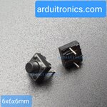 Tact Switch 6X6x6mm ไมโครสวิตช์ กดติดปล่อยดับ 2 ขา (หัวกลม)