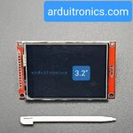 จอแสดงผล TFT LCD ขนาด 3.2" Color module 320x240 แบบสัมผัสพร้อมช่องเสียบ SD Card Driver ILI9341 For Arduino + Free Stylus Pen