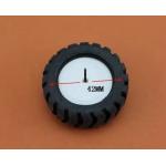 Rubber Tire Robot Wheel (supports D-shaped Shaft Gear Motor N20)