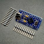 Arduino Pro Micro 5V/16MHz + Free Pin Header ( Type-C USB) PCB สีน้ำเงิน