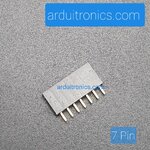 [Black] 1X7 Pin Single Row Female Header 2.54mm Pitch Straight Pin Square (จำนวน 1 ชิ้น)