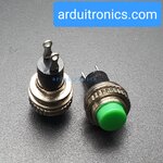 สวิตช์ กดติด/ปล่อยดับ DS-314 10mm (สีเขียว) 1 ชิ้น