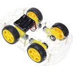 4WD 2-Layer Smart Car Chassis Kits with Speed Encoder DC 3V 5V 6V for Arduino
