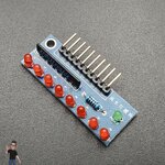 โมดูล ทดลอง LED 8 ดวง 3mm สีแดง