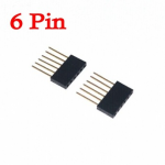 1X6 Pin 11mm Long Single Row Female Header 2.54mm Pitch Straight