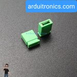 Pin Jumper - 2 Pin (ปลายปิด สีเขียว)