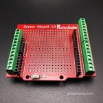 Proto Screw Shield-Assembled (Arduino Compatible) Red PCB
