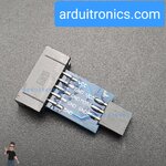 AVRISP/USBasp/STK500 10pin to 6pin Adapter (PCB สีน้ำเงิน)