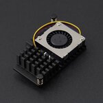 Raspberry Pi 5 Aluminum Alloy Cooling Fan - Black (แท้ DFRobot)