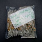 Resistor 3M Ohm (1/4 W +-5%) แพ็คละ 1000 ตัว